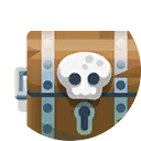chest with a skull